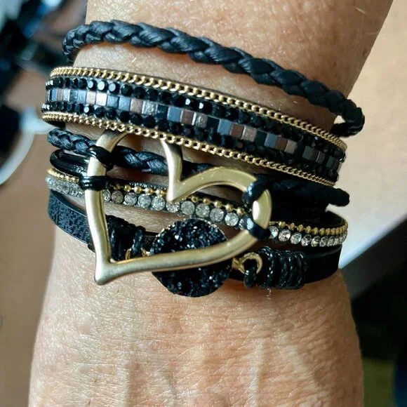 Neiman Marcus Gold Heart Jewel Bracelet